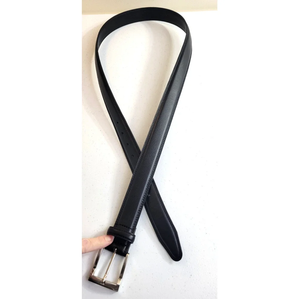 Belt Black Bonded Leather Career Work Business‎ Formal Dress Men's Size 44
